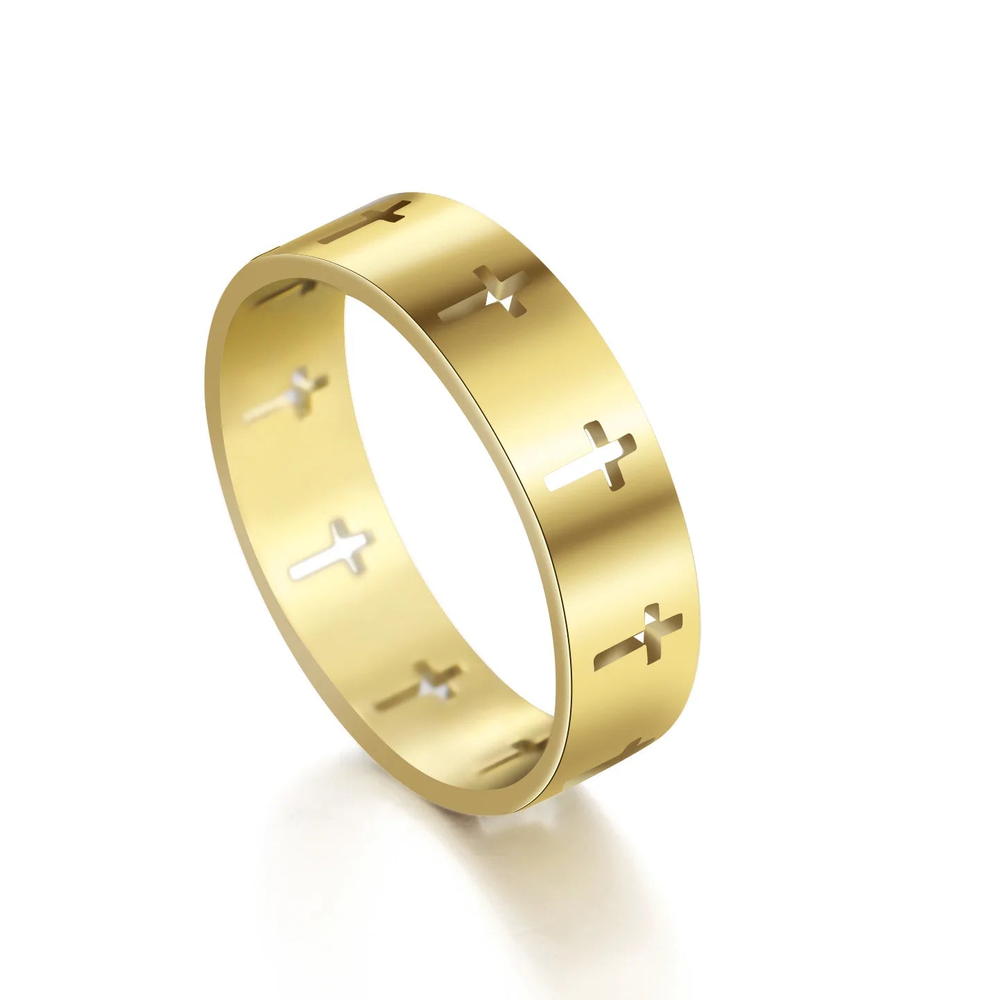 Gold Cross Ring