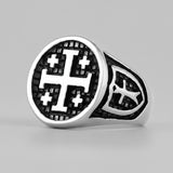 Cross of Jerusalem ring