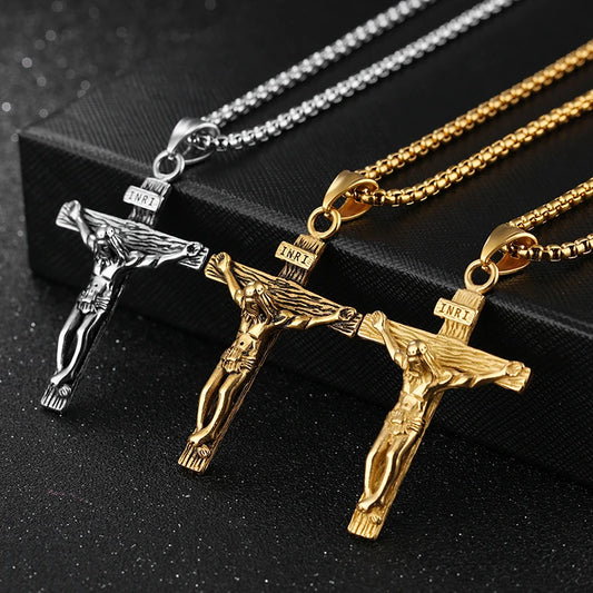 Jesus Christ on a Cross Necklace