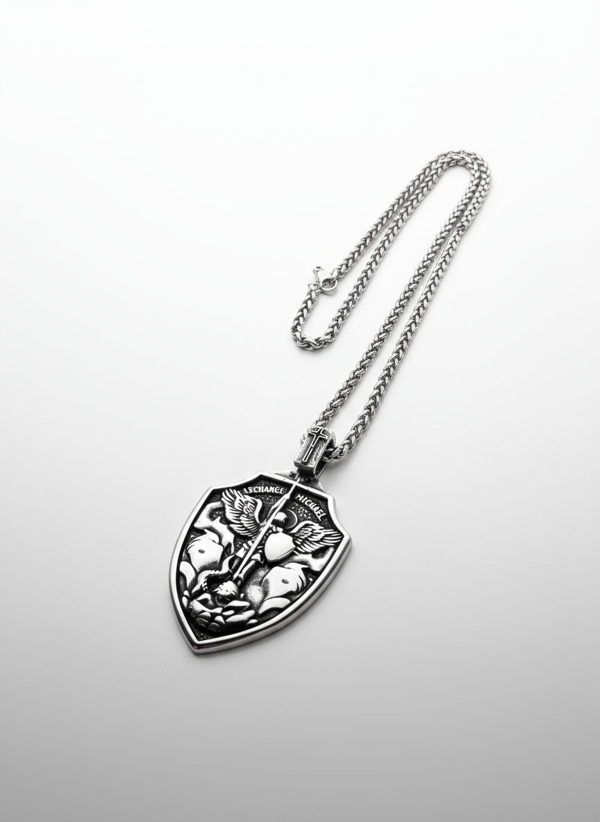 Archangel Michael Shield Necklace