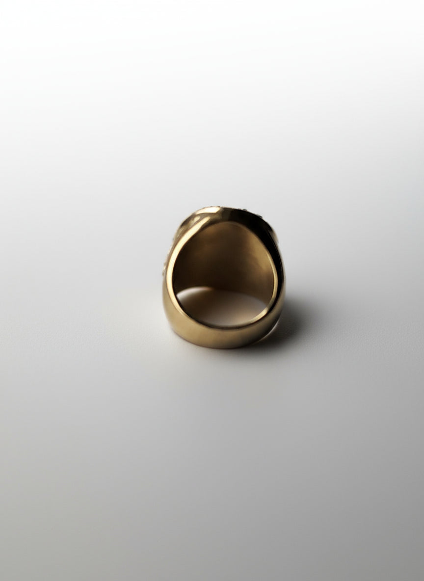 Gold Archangel Michael Ring