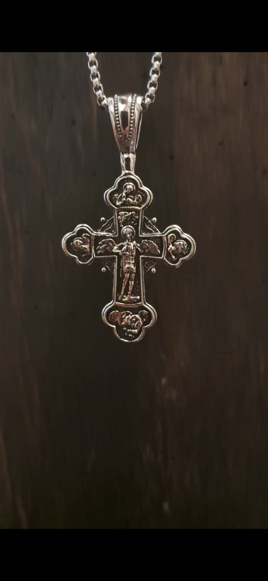 Archangel Michael Cross Necklace. Your Daily Shield of Faith.
